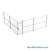 Wire Security Cage, 248" W x 246" D x 101.25" H, 2 Side, 3" Hinged Door