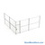 Wire Security Cage, 248" W x 246" D x 125.25" H, 2 Side, 3" Hinged Door