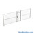 Wire Security Cage, 272" W x 2" D x 101.25" H, 1 Side, 3" Hinged Door