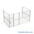 Wire Security Cage, 212" W x 124" D x 125.25" H, 3 Side, 3" Hinged Door