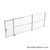 Wire Security Cage, 272" W x 2" D x 101.25" H, 1 Side, 4" Sliding Door