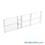 Wire Security Cage 382''W x 2''D x 125''H - WHD3-1-32-10