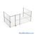 Wire Security Cage, 212" W x 124" D x 125.25" H, 3 Side, 4" Sliding Door