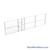 Wire Security Cage, 432" W x 2" D x 125.25" H, 1 Side, 3" Hinged Door