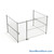 Wire Security Cage, 174" W x 124" D x 101.25" H, 3 Side, 4" Sliding Door
