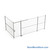 Wire Security Cage, 236" W x 124" D x 125.25" H, 2 Side, 4" Sliding Door