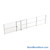 Wire Security Cage, 480" W x 2" D x 125.25" H, 1 Side, 4" Sliding Door