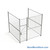 Wire Security Cage, 126" W x 124" D x 125.25" H, 3 Side, 3" Hinged Door
