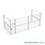 Wire Security Cage, 272" W x 124" D x 125.25" H, 3 Side, 3" Hinged Door