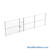 Wire Security Cage, 394" W x 2" D x 125.25" H, 1 Side, 3" Hinged Door