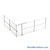 Wire Security Cage, 284" W x 246" D x 101.25" H, 2 Side, 4" Sliding Door