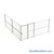 Wire Security Cage, 212" W x 246" D x 101.25" H, 2 Side, 4" Sliding Door