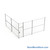 Wire Security Cage, 236" W x 246" D x 125.25" H, 2 Side, 3" Hinged Door