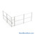 Wire Security Cage, 284" W x 246" D x 125.25" H, 2 Side, 3" Hinged Door