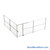 Wire Security Cage, 260" W x 246" D x 125.25" H, 2 Side, 4" Sliding Door
