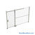 Wire Security Cage, 150" W x 2" D x 101.25" H, 1 Side, 4" Sliding Door