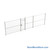 Wire Security Cage, 358" W x 2" D x 101.25" H, 1 Side, 3" Hinged Door