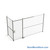 Wire Security Cage, 174" W x 64" D x 101.25" H, 2 Side, 4" Sliding Door
