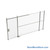 Wire Security Cage, 200" W x 2" D x 101.25" H, 1 Side, 4" Sliding Door