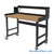Industrial Workbenches, 48" W x 30" D, Maple, 3"H Back & End Stop, 10"D Riser Shelf, Includes Casters
