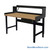 Industrial Workbenches, 60" W x 30" D, Shop Top, 18"W x 6"H Drawer, 3"H Back & End Stop, 10"D Riser Shelf, Includes Casters
