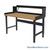 Industrial Workbenches, 48" W x 30" D, Maple, 3"H Back & End Stop, 10"D Riser Shelf