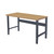 Industrial Workbenches, 72" W x 30" D, Steel, 3"H Back & End Stop, 10"D Riser Shelf, Includes Casters