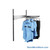Wall Mounted Coat Rack, 30" W, Garment Rack Unit, 1 Level