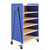 Rolling Storage Cart with Shelves and Whiteboard