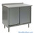 Stainless Steel Base Cabinets, 48" W x 30" D, Sliding Doors, 1.5" Rolled Front with 1.5" Backsplash