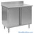 Stainless Steel Base Cabinets, 60" W x 24" D, Hinged Doors, 1.5" Rolled Front with 4" Backspash