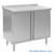 Stainless Steel Base Cabinets, 72" W x 24" D, Hinged Doors, 1.5" Rolled Front with 1.5" Backsplash