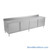 Stainless Steel Base Cabinets, 120" W x 30" D, Hinged Doors, 1.5" Rolled Front with 4" Backspash