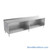 Stainless Steel Base Cabinets, 120" W x 30" D, 1.5" Rolled Front with 1.5" Backsplash