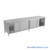 Stainless Steel Base Cabinets, 120" W x 30" D, Sliding Doors, 1.5" Rolled Front & Rear Edge