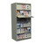 Periodical Shelving, 12" D x 88.25" H, Adder Unit, Single-Sided