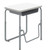 Adjustable Classroom Desk with Book Cubby and Footrest, 43" High