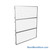 Pallet Rack Backing, 144" W x 180" H, 4-6" Offset Brackets