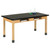 Classroom Lab Table with Book Storage, 54" W x 24" D x 30" H, Black Epoxy Top
