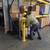 Safety Bollard Post, 36" High, 5.5" Pipe Diameter, Includes Anchoring Bolts