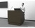 Electric Height Adjustable Podium with Rack and Storage