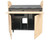 Large Multimedia Podium with 14U Rack and Storage