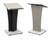Slim Mobile Lectern with Angled Top and Cable Management