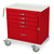 Emergency Crash Cart with Breakaway Lock and Quiet Rolling Casters