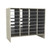Mail Sorter, 13" W x 36" H, 24" Sorting Height, Laminate Back, 12" Open Back Riser