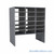 Mail Sorter, 36.5" W x 42" H, 30" Sorting Height, Laminate Back, 12" Open Back Riser