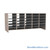 Mail Sorter, 59.75" W x 27" H, 24" Sorting Height, Laminate Back, 3" Open Back Riser