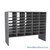 Mail Sorter, 59.75" W x 48" H, 36" Sorting Height, Laminate Back, 12" Open Back Riser