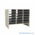 Mail Sorter, 36.5" W x 30" H, 24" Sorting Height, Laminate Back, 6" Open Back Riser