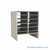 Mail Sorter, 24.75" W x 30" H, 24" Sorting Height, Laminate Back, 6" Open Back Riser